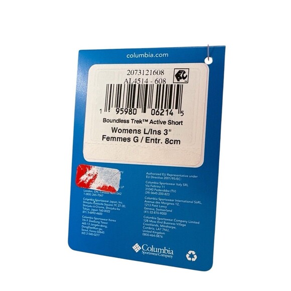 Columbia Boundless Trek Active Shorts Women's Large Regular Fit Coral UPF 50 - Picture 12 of 13